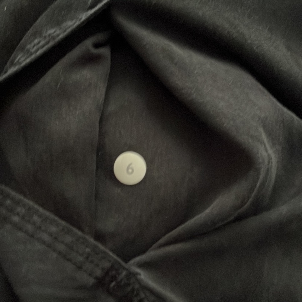 Lululemon Blissed Out Black Tencel Blend Wrap Jacket Womens Sz 6 - Picture 6 of 8